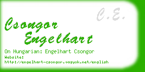 csongor engelhart business card